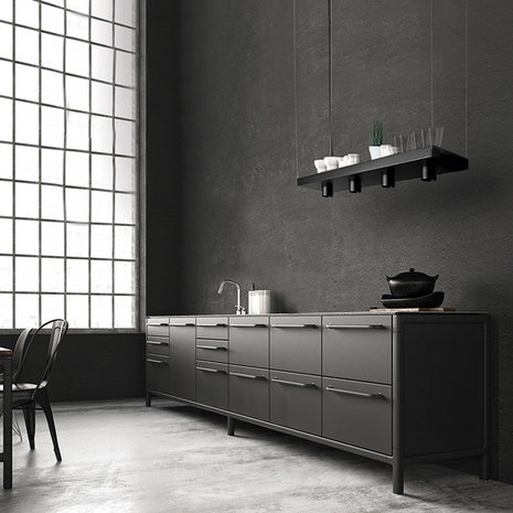 Nowodvorski Hanglamp Plant 4 lichts L 80 cm B 24 cm zwart Nowodvorski Hanglamp Plant 4 lichts L 80 cm B 24 cm zwart