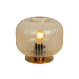 Lucide VIRGIL - Tafellamp - Ø 25,5 cm - 1xE27 - Amber Lucide VIRGIL - Tafellamp - Ø 25,5 cm - 1xE27 - Amber