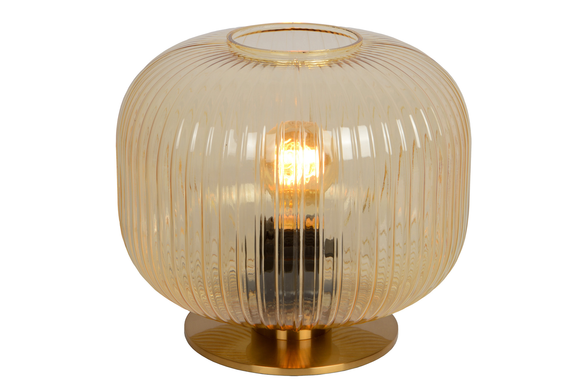 Lucide VIRGIL Tafellamp E27-40W H23.5cm Amber glas