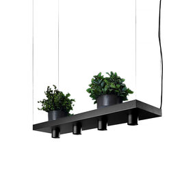 Nowodvorski Hanglamp Plant 4 lichts L 80 cm B 24 cm zwart Nowodvorski Hanglamp Plant 4 lichts L 80 cm B 24 cm zwart