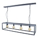 Urban Interiors Hanglamp Frame 4 lichts L 120 cm B 25 cm zwart Urban Interiors Hanglamp Frame 4 lichts L 120 cm B 25 cm zwart