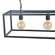 Urban Interiors Hanglamp Frame 4 lichts L 120 cm B 25 cm zwart Urban Interiors Hanglamp Frame 4 lichts L 120 cm B 25 cm zwart