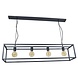 Urban Interiors Hanglamp Frame 4 lichts L 120 cm B 25 cm zwart Urban Interiors Hanglamp Frame 4 lichts L 120 cm B 25 cm zwart