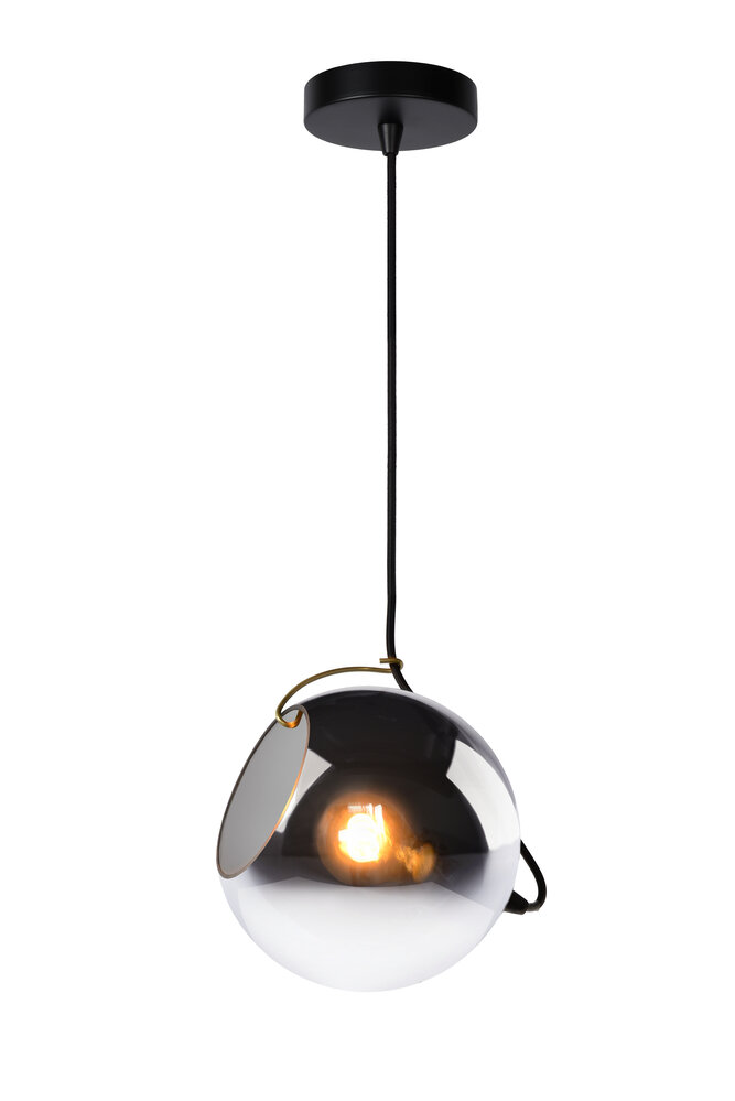 Lucide JAZZLYNN - Hanglamp - Ø 20 cm - 1xE27 - Fumé Lucide JAZZLYNN - Hanglamp - Ø 20 cm - 1xE27 - Fumé