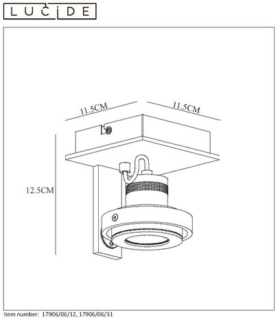 Elementair bijnaam Vorige Lucide LANDA - Plafondspot - LED Dim to warm - GU10 - 1x5W 2200K/3000K -  Mat chroom - Lamponline.nl