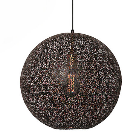 Freelight Hanglamp Oronero Ø 50 cm zwart-goud Freelight Hanglamp Oronero Ø 50 cm zwart-goud