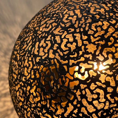 Freelight Plafondlamp Oronero Ø 30 cm zwart-goud Freelight Plafondlamp Oronero Ø 30 cm zwart-goud