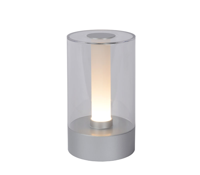 Tribun Tafellamp Led 3w Silvergrey Plexi Lamponline Nl