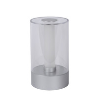 Lucide TRIBUN Tafellamp Led 3W Silvergrey Plexi Lucide TRIBUN Tafellamp Led 3W Silvergrey Plexi