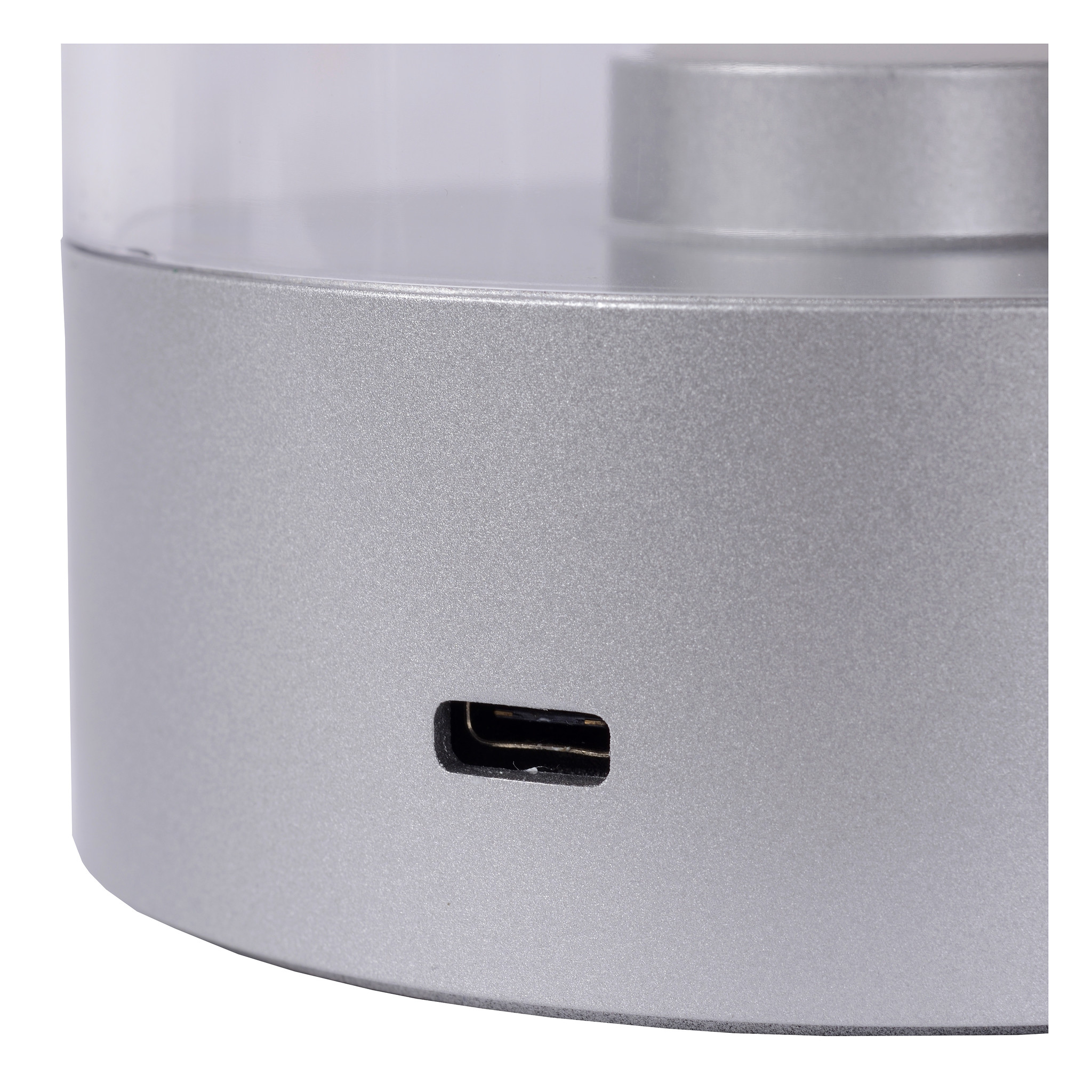 Lucide TRIBUN Tafellamp Led 3W Silvergrey Plexi Lucide TRIBUN Tafellamp Led 3W Silvergrey Plexi