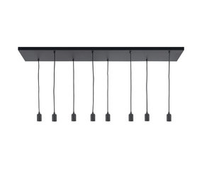 Highlight Plafondplaat 8 lichts L 130 x  B 35 cm met snoer en fittingen Highlight Plafondplaat 8 lichts L 130 x  B 35 cm met snoer en fittingen