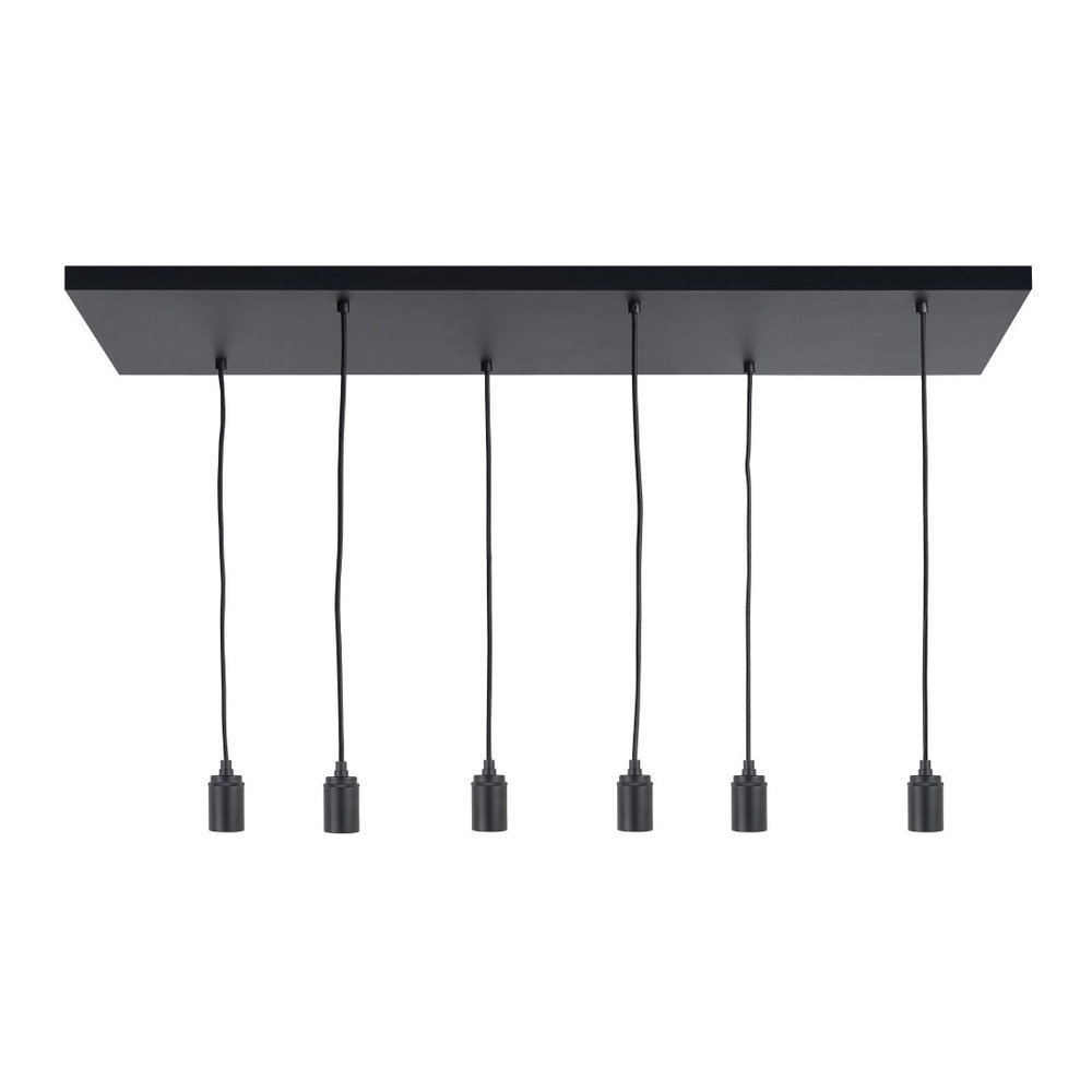 Highlight Plafondplaat 6 lichts L 100 x  B 35 cm met snoer en fittingen Highlight Plafondplaat 6 lichts L 100 x  B 35 cm met snoer en fittingen