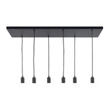 Highlight Plafondplaat 6 lichts L 100 x  B 35 cm met snoer en fittingen Highlight Plafondplaat 6 lichts L 100 x  B 35 cm met snoer en fittingen