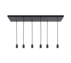 Highlight Plafondplaat 6 lichts L 100 x  B 35 cm met snoer en fittingen Highlight Plafondplaat 6 lichts L 100 x  B 35 cm met snoer en fittingen