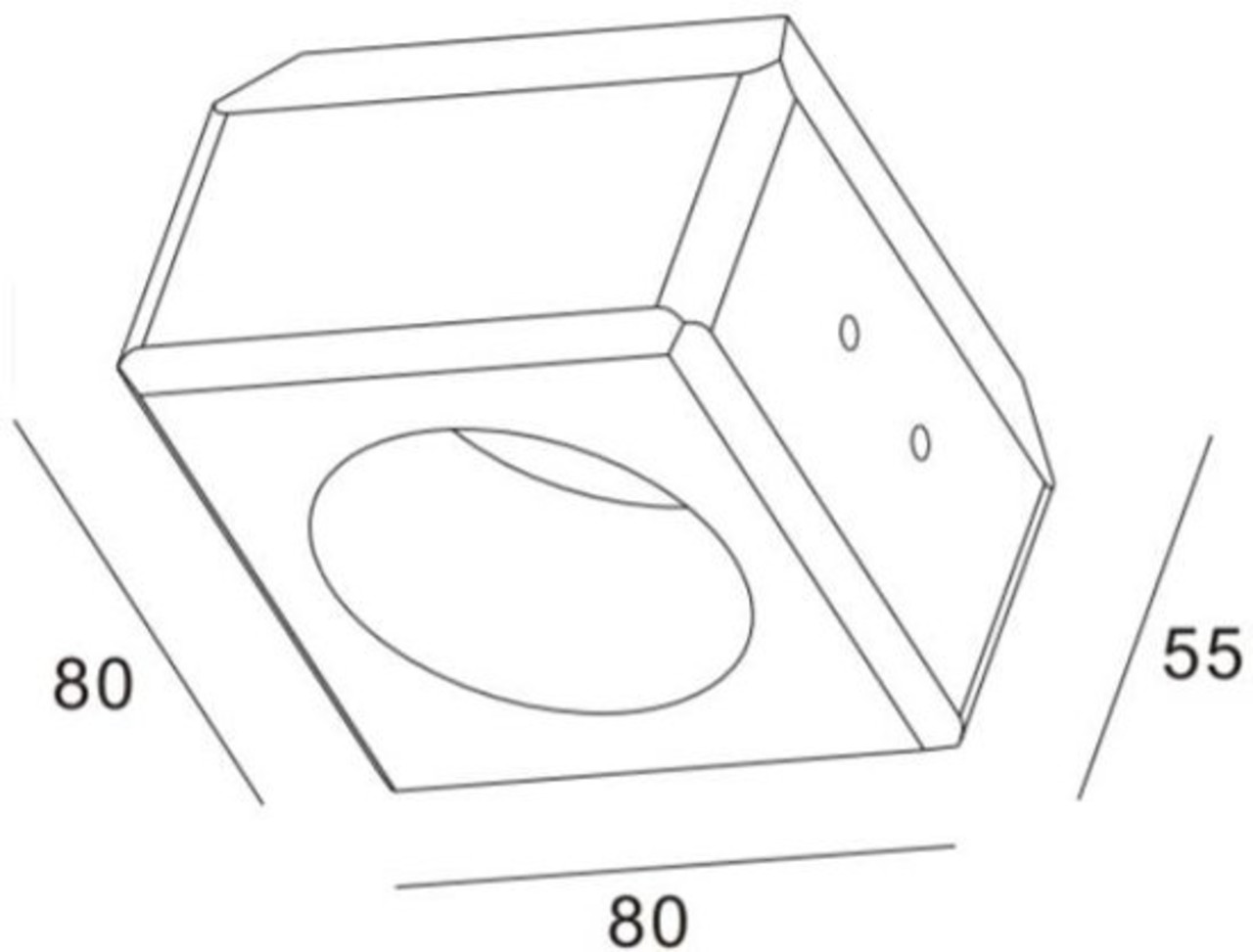 Artdelight Inbouwspot Boda 1 lichts rond Trimless gips