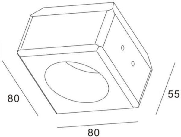 Artdelight Inbouwspot Boda 1 lichts rond Trimless gips