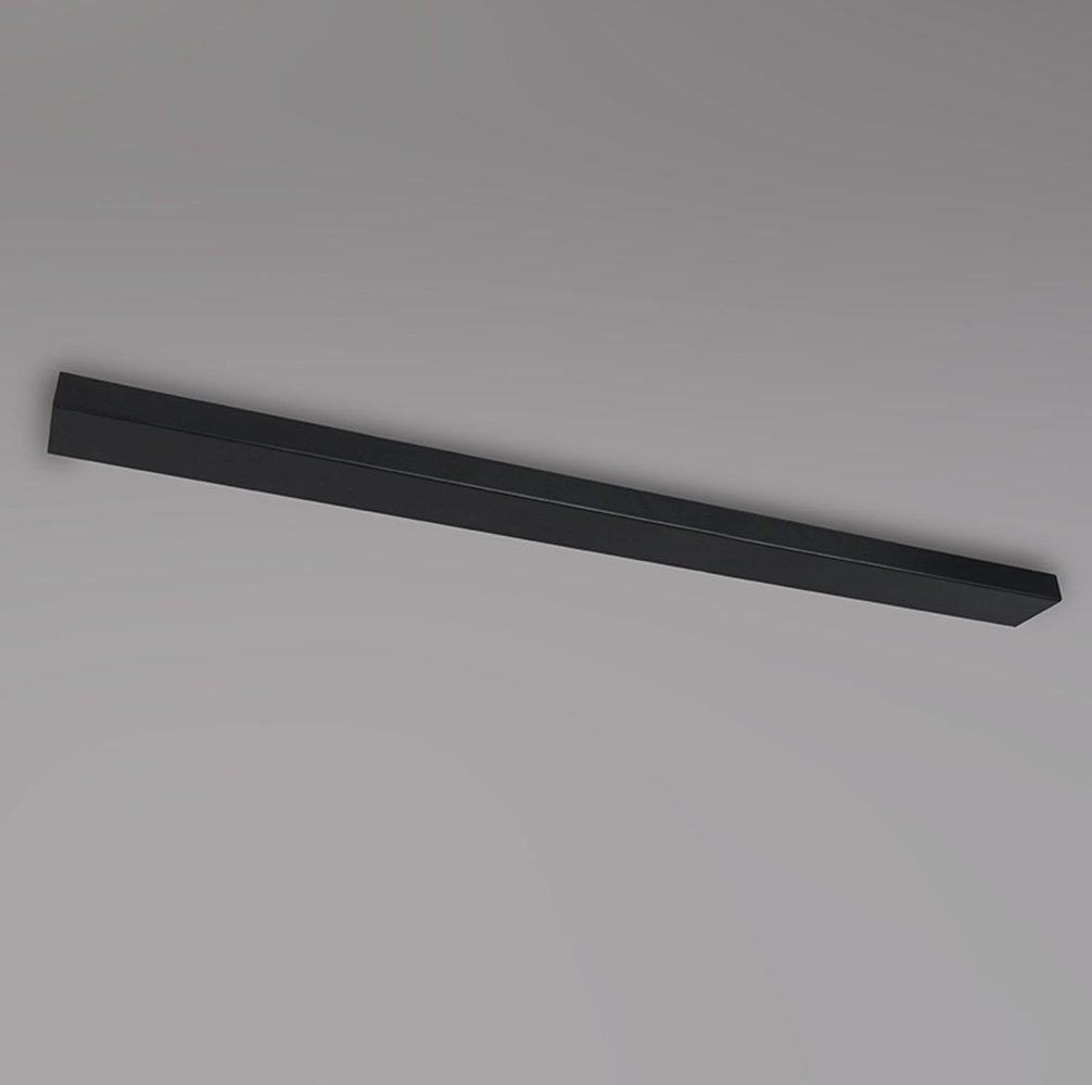 Freelight Plafondplaat L 100 cm x B 8 cm - zonder gaten - zwart Freelight Plafondplaat L 100 cm x B 8 cm - zonder gaten - zwart