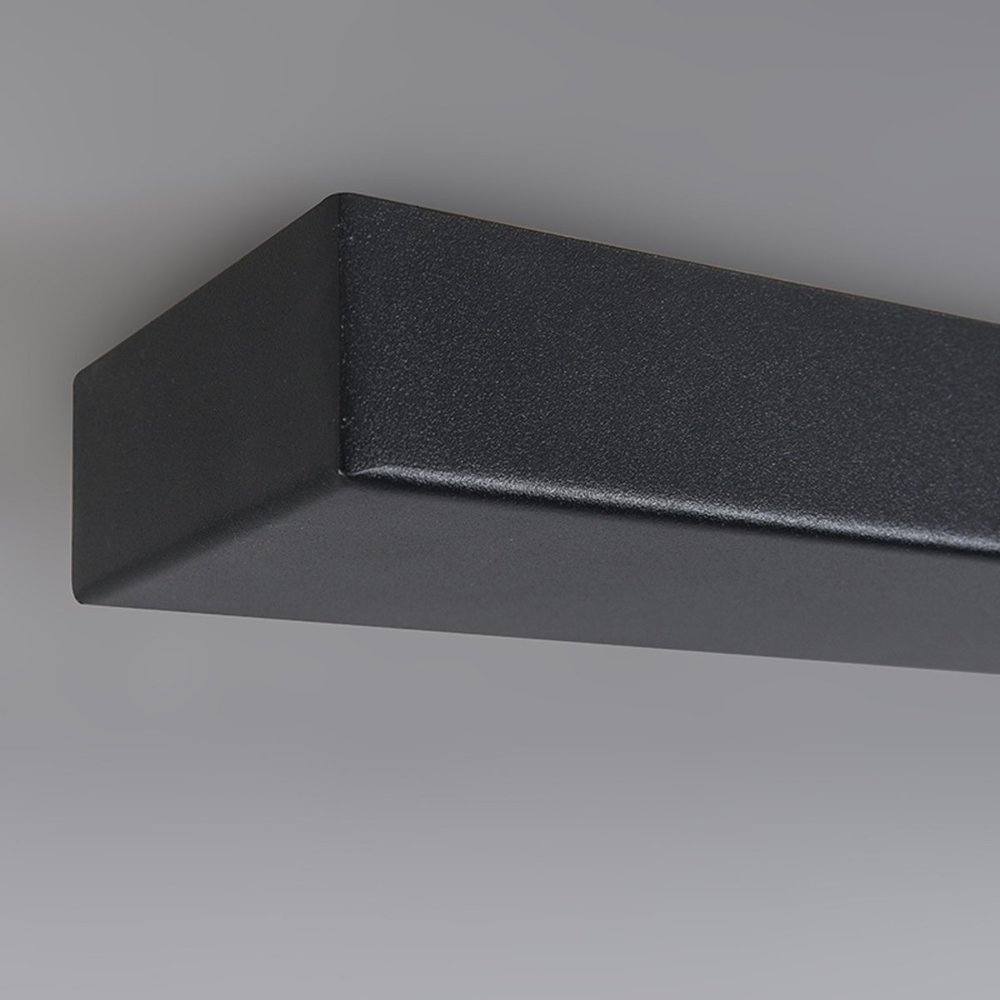 Freelight Plafondplaat L 100 cm x B 8 cm - zonder gaten - zwart Freelight Plafondplaat L 100 cm x B 8 cm - zonder gaten - zwart