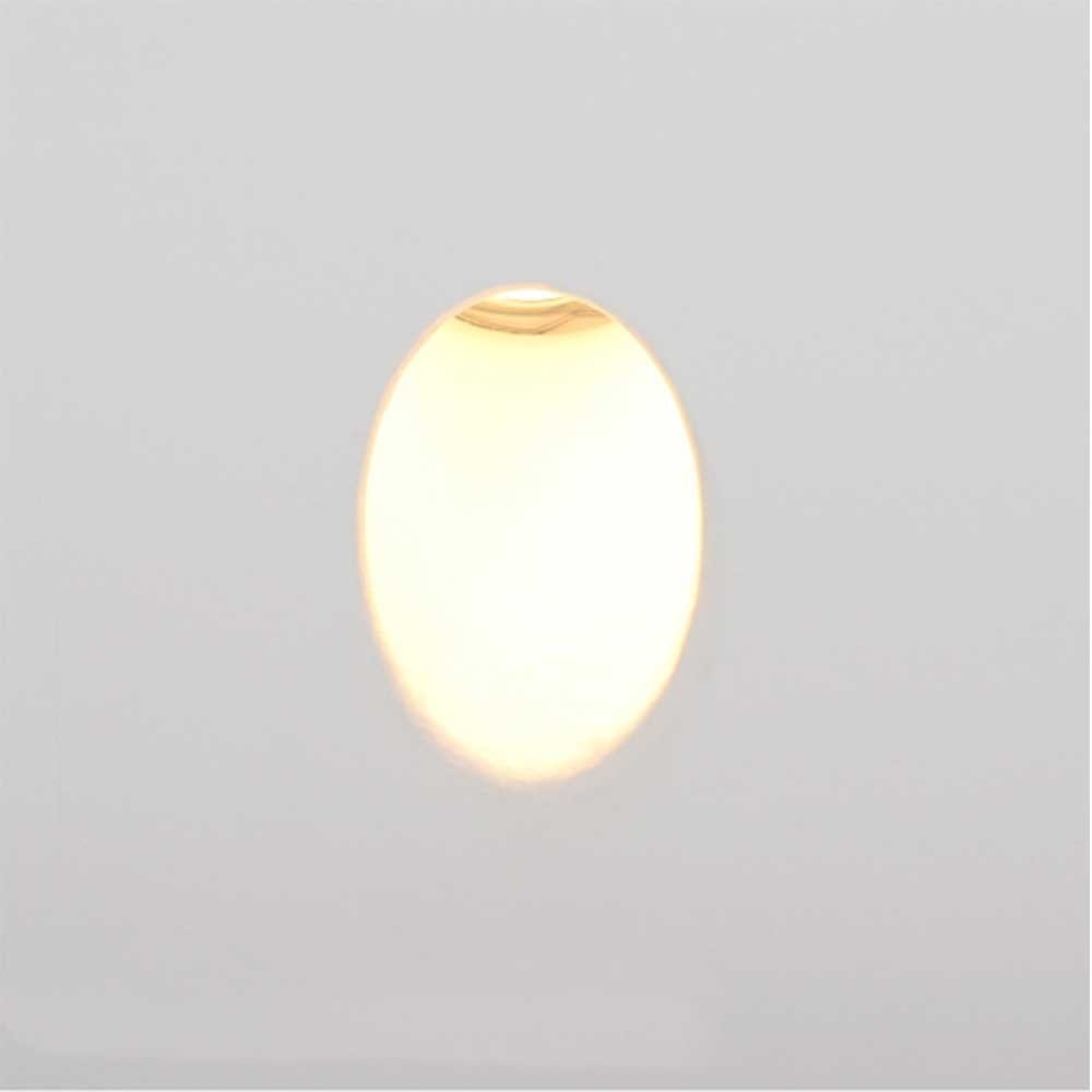 Artdelight Wandlamp Gips trimless stuc vierkant wit