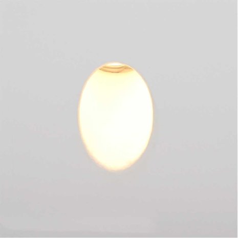 Artdelight Wandlamp Gips trimless stuc vierkant wit