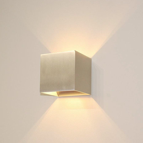 Artdelight Wandlamp Gymm 10x10 cm excl. G9 aluminium Artdelight Wandlamp Gymm 10x10 cm excl. G9 aluminium