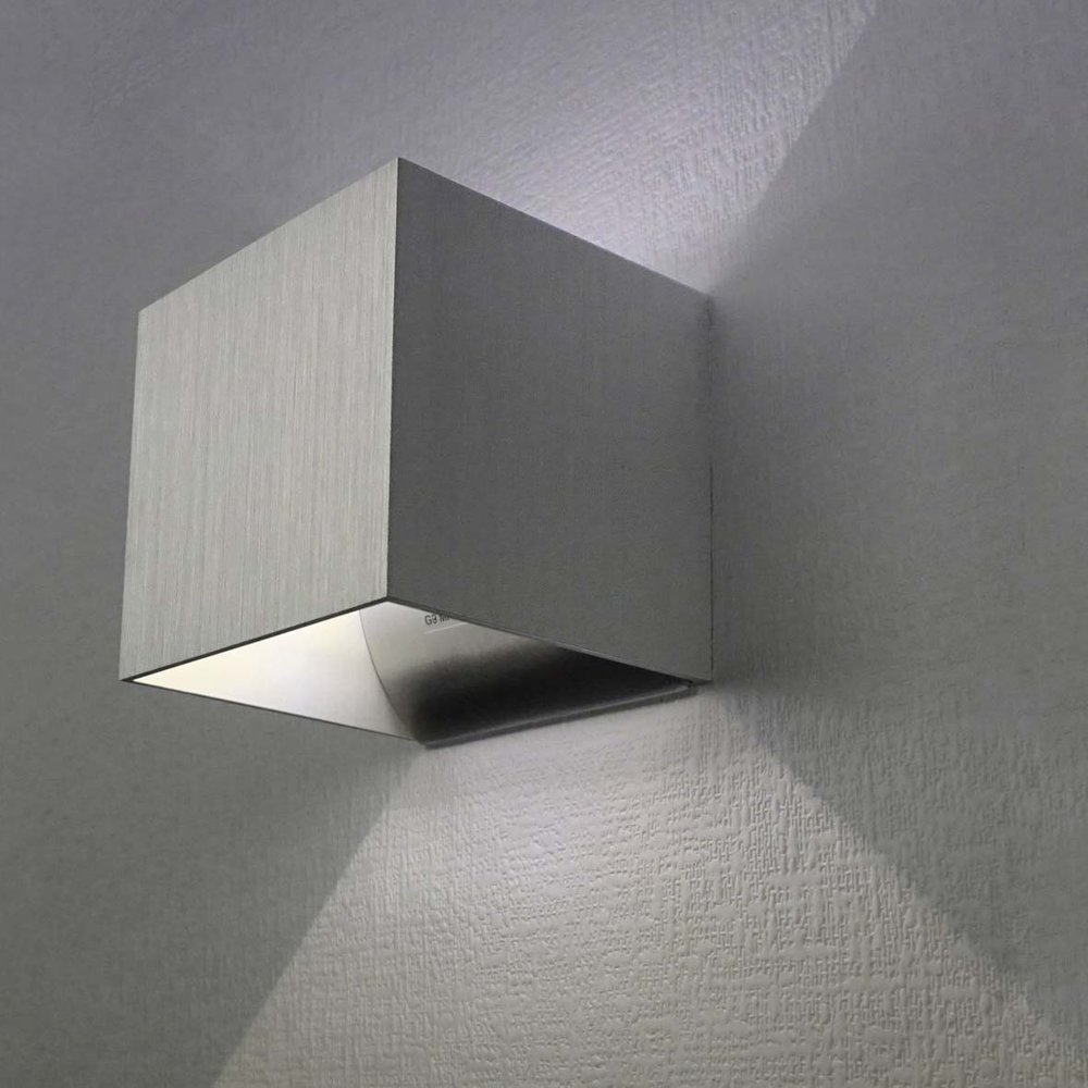 Artdelight Wandlamp Gymm 10x10 cm excl. G9 aluminium Artdelight Wandlamp Gymm 10x10 cm excl. G9 aluminium
