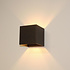 Wandlamp Gymm 10x10 cm excl. G9 zwart Wandlamp Gymm 10x10 cm excl. G9 zwart