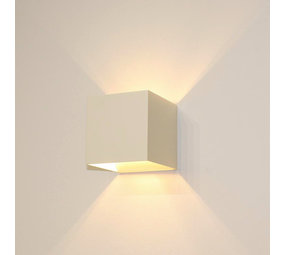 Artdelight Wandlamp Gymm 10x10 cm excl. G9 wit
