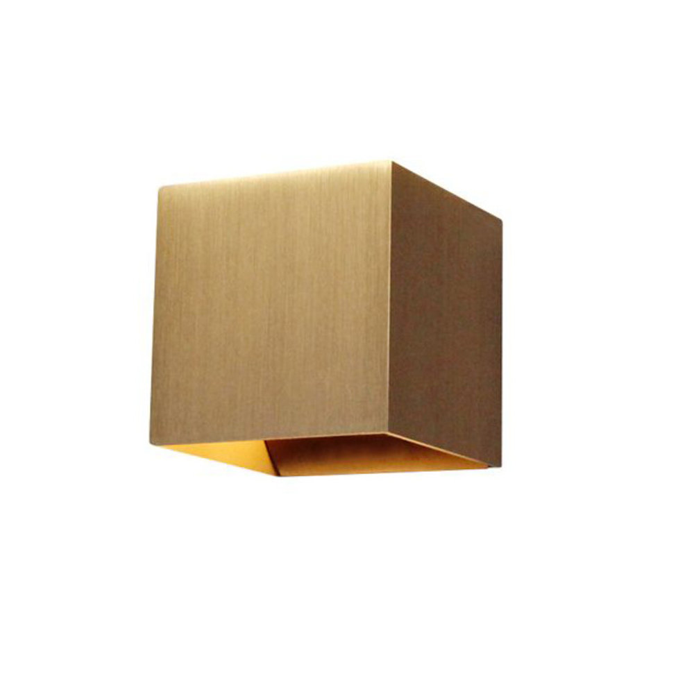 Artdelight Wandlamp Gymm 10x10 cm excl. G9 metallic brons Artdelight Wandlamp Gymm 10x10 cm excl. G9 metallic brons