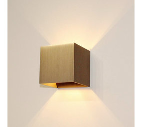 Artdelight Wandlamp Gymm 10x10 cm excl. G9 metallic brons Artdelight Wandlamp Gymm 10x10 cm excl. G9 metallic brons