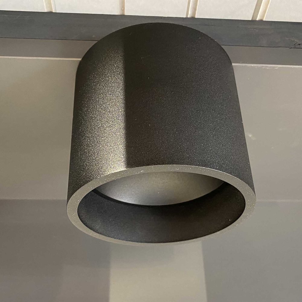 Artdelight Plafondlamp Orleans  Ø 11 cm H 10 cm zwart Artdelight Plafondlamp Orleans  Ø 11 cm H 10 cm zwart