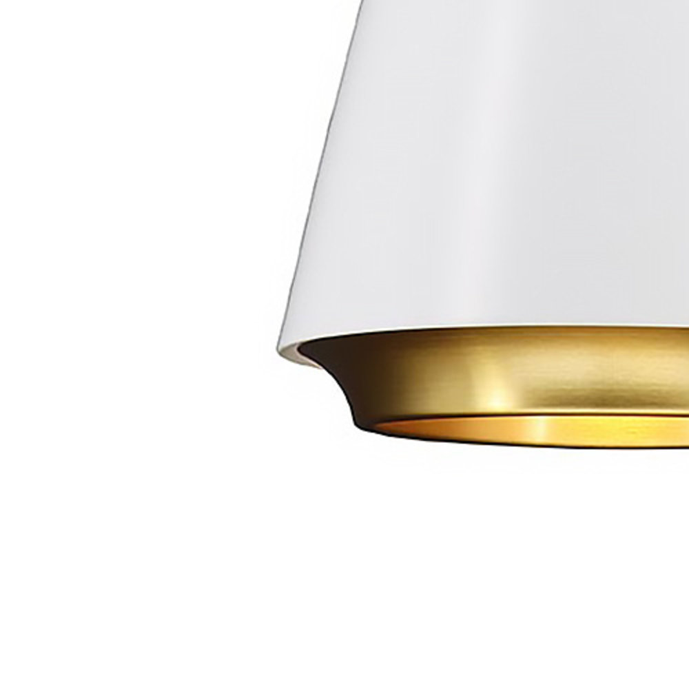 Artdelight Hanglamp Santiago Ø 35 cm wit-goud Artdelight Hanglamp Santiago Ø 35 cm wit-goud