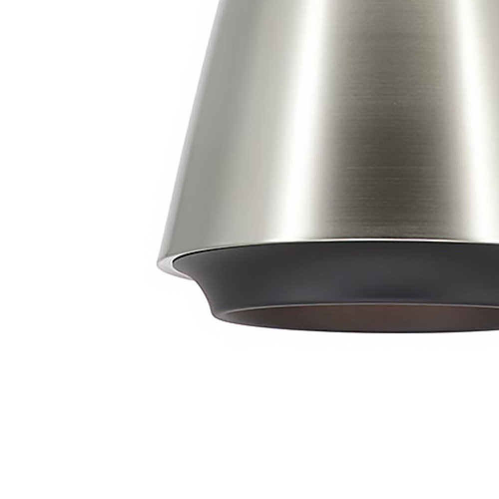 Artdelight Hanglamp Santiago Ø 35 cm mat chroom-zwart Artdelight Hanglamp Santiago Ø 35 cm mat chroom-zwart