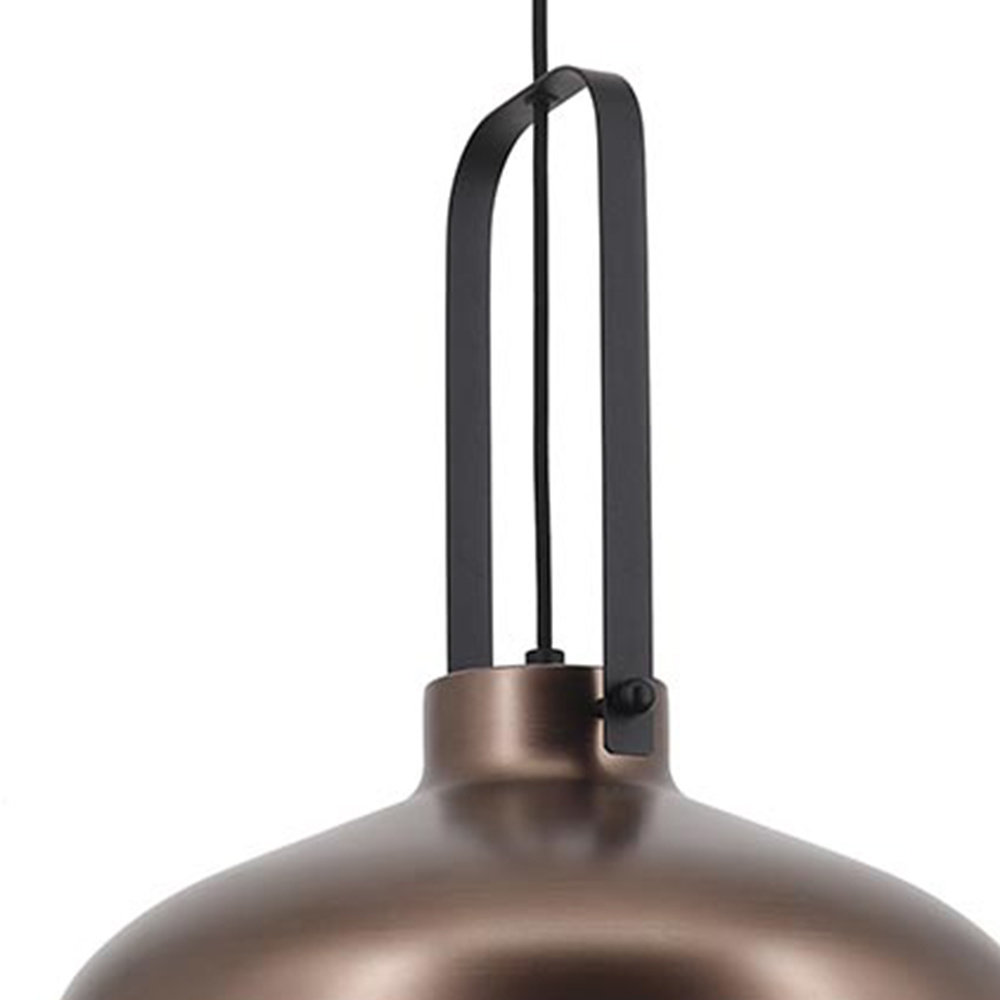 Artdelight Hanglamp Mendoza Ø 37,5 cm bruin-zwart Artdelight Hanglamp Mendoza Ø 37,5 cm bruin-zwart