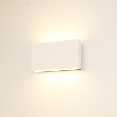 Artdelight Wandlamp Box L 17 cm H 9 cm wit Artdelight Wandlamp Box L 17 cm H 9 cm wit