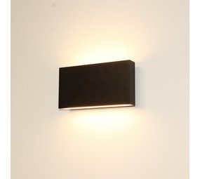 Artdelight Wandlamp Box L 17 cm H 9 cm zwart Artdelight Wandlamp Box L 17 cm H 9 cm zwart