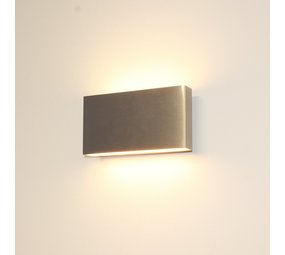 Artdelight Wandlamp Box L 17 cm H 9 cm mat chroom