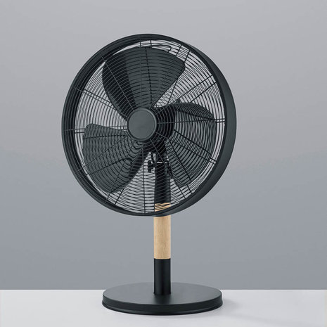 Trio Leuchten Tafelventilator Viking Ø 35 cm H 57 cm zwart Trio Leuchten Tafelventilator Viking Ø 35 cm H 57 cm zwart