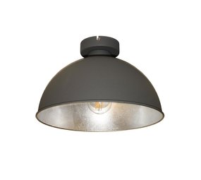 Artdelight Plafondlamp Curve Ø 31 cm grijs-zilver