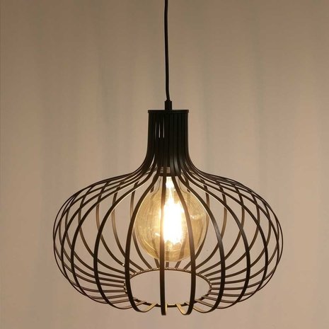 Artdelight Hanglamp Lauren Ø 38 cm zwart Artdelight Hanglamp Lauren Ø 38 cm zwart