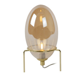 Lucide EXTRAVAGANZA BELLISTER - Tafellamp - Ø 13 cm - 1xG9 - Amber Lucide EXTRAVAGANZA BELLISTER - Tafellamp - Ø 13 cm - 1xG9 - Amber