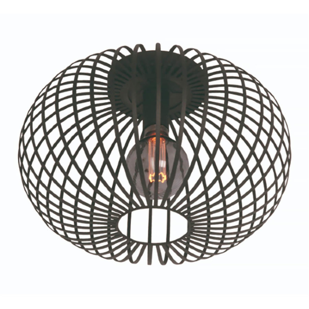 Freelight Plafondlamp Aglio Ø 40 cm zwart