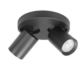 Highlight Spot Oliver 2 lichts rond zwart