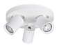 Spot Oliver 3 lichts rond wit Spot Oliver 3 lichts rond wit