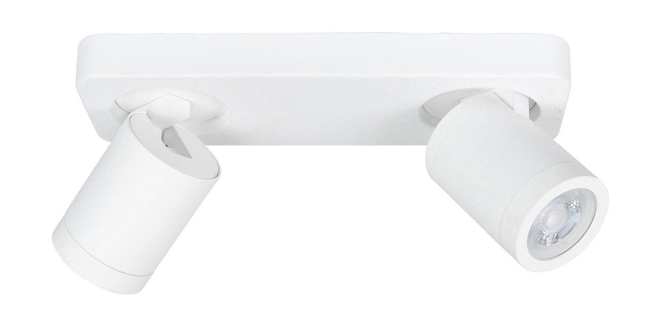 Highlight Spot Oliver 2 lichts balk badkamer IP44 wit Highlight Spot Oliver 2 lichts balk badkamer IP44 wit