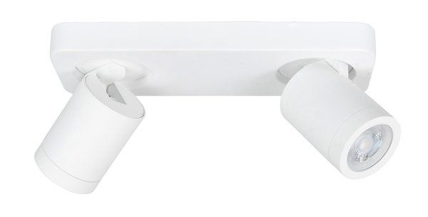 Highlight Spot Oliver 2 lichts balk badkamer IP44 wit Highlight Spot Oliver 2 lichts balk badkamer IP44 wit