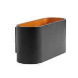 Highlight Wandlamp Oval zwart goud Highlight Wandlamp Oval zwart goud