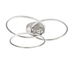 Highlight Plafondlamp Circles Ø  49 cm mat chroom Highlight Plafondlamp Circles Ø  49 cm mat chroom