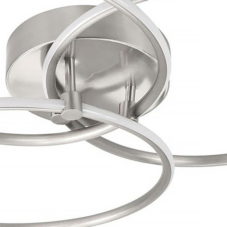 Highlight Plafondlamp Circles Ø  49 cm mat chroom Highlight Plafondlamp Circles Ø  49 cm mat chroom