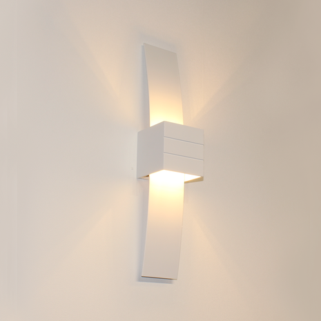 Artdelight Wandlamp Gyhum II H 39 cm B 8 cm excl. G9 wit Artdelight Wandlamp Gyhum II H 39 cm B 8 cm excl. G9 wit